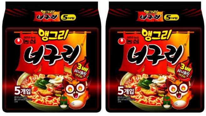 농심 앵그리 너구리 RtA 121g 40개