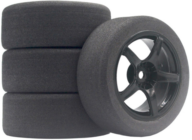 12mm 육각 RC 레이싱카 액세서리 4개 세트 레이싱 폼 타이어 휠 림 세트 HSP HPI 110 온로드 RC카용, 01 901R-6019, 1개