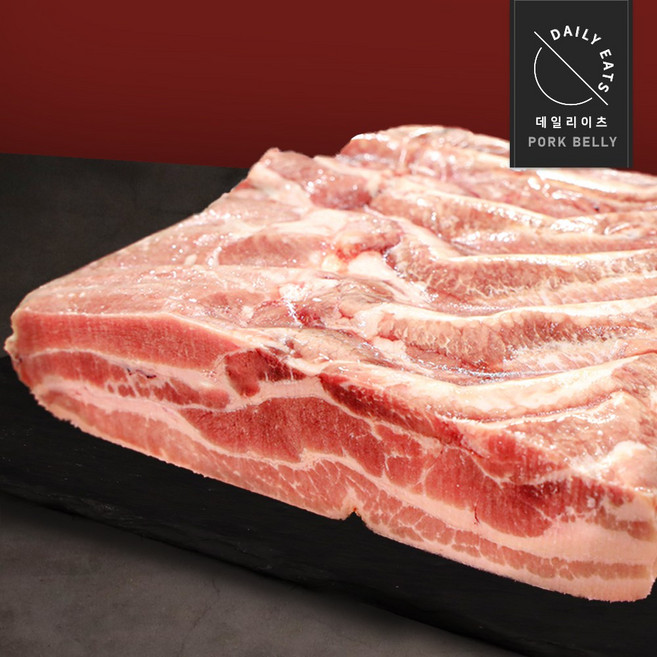 [데일리이츠] 프리미엄 삼겹살 2kg 슬라이스 수육용 선택가능, 삽겹살 2kg / 구이용, 1개