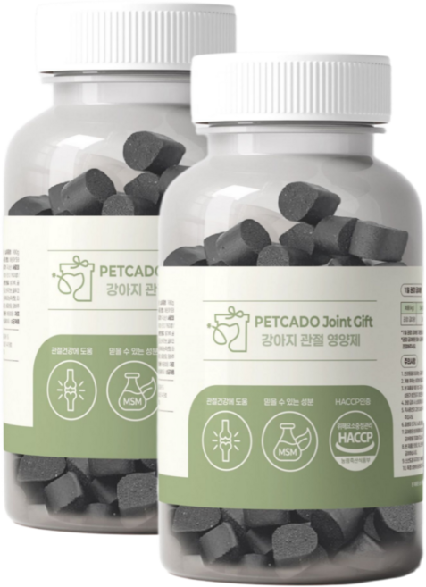 PETCADO JOINT GIFT 강아지 슬개골 영양제, 2개, 관절, 100정