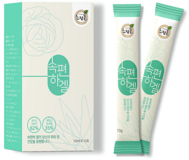 푸른들 양배추 알로에 겔 스틱 젤리 속편하겔 10ml x 10포 2box, 100ml × 2개, 2개
