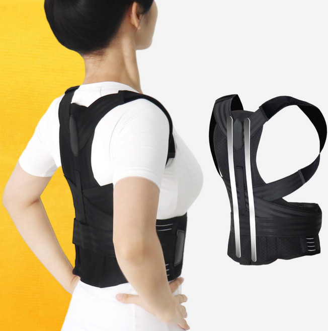 팔베고 파워밸런스 바른 자세교정밴드 어깨 굽은 핏 보정 어깨밴드, 1개, 블랙밴드