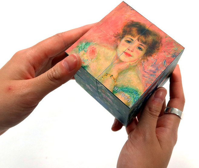 IMTart 명화 매직큐브 14종중 택1 손안의 미니미술관 명화체험 감성발달 연예인굿즈, 3. 르누아르 BEST, 1개