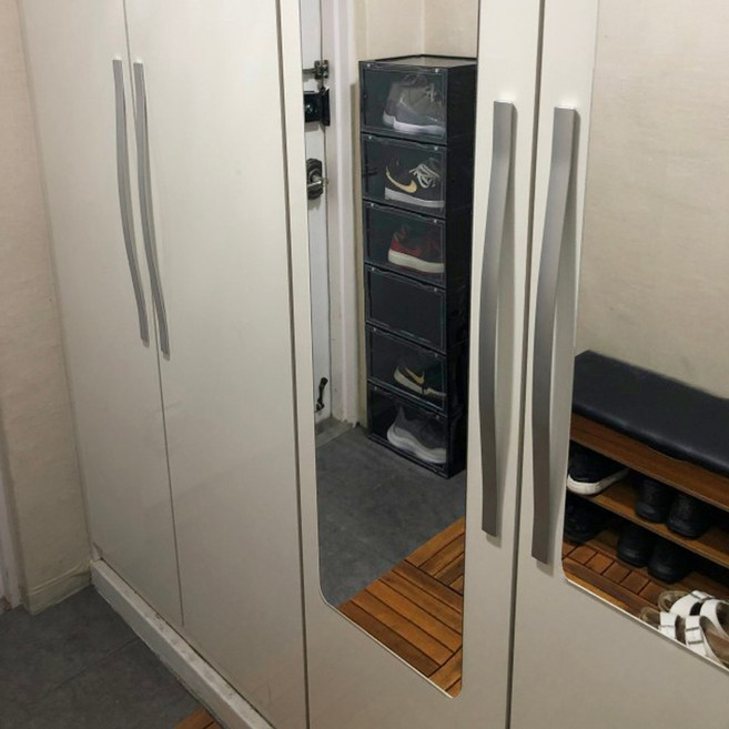 대형 모칸도 아크릴 거울 30X60cm 모서리 라운드형 접착식 DIY거울 두께 2mm, 모서리라운드 30X60 2mm