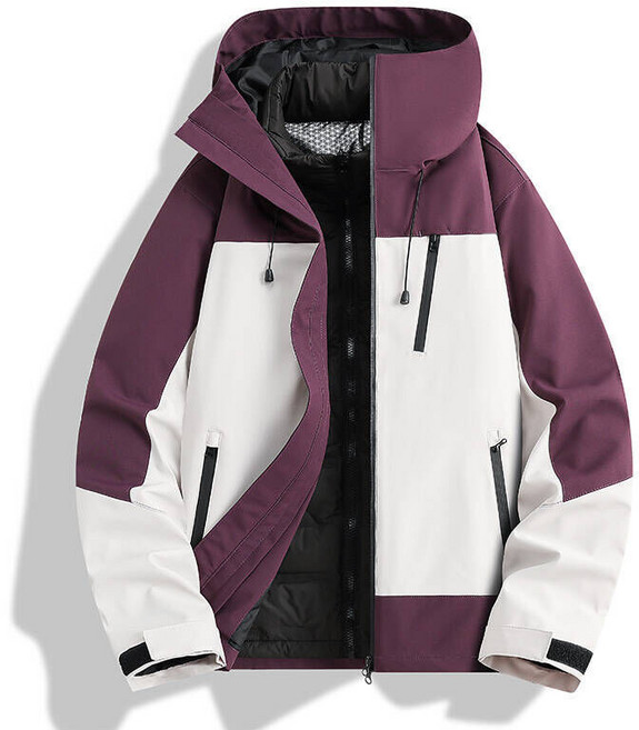 衝鋒外套羽絨外套三合一男女兩件式 防寒滑雪大尺碼機車防風保暖防水運動外套 登山徒步速乾連帽耐磨寬鬆輕羽絨休閒工作工裝風衣夾克