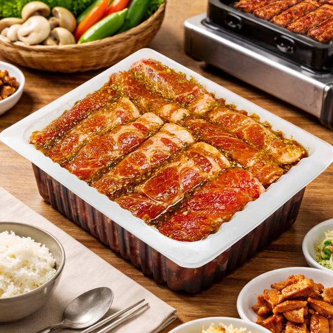 천지푸드 수원식 멍석말이 돼지왕구이 4kg, 1개