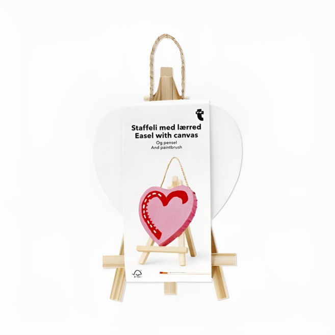 플라잉타이거 코펜하겐 하트 캔버스 이젤 세트 면천 프레임 유로커머스