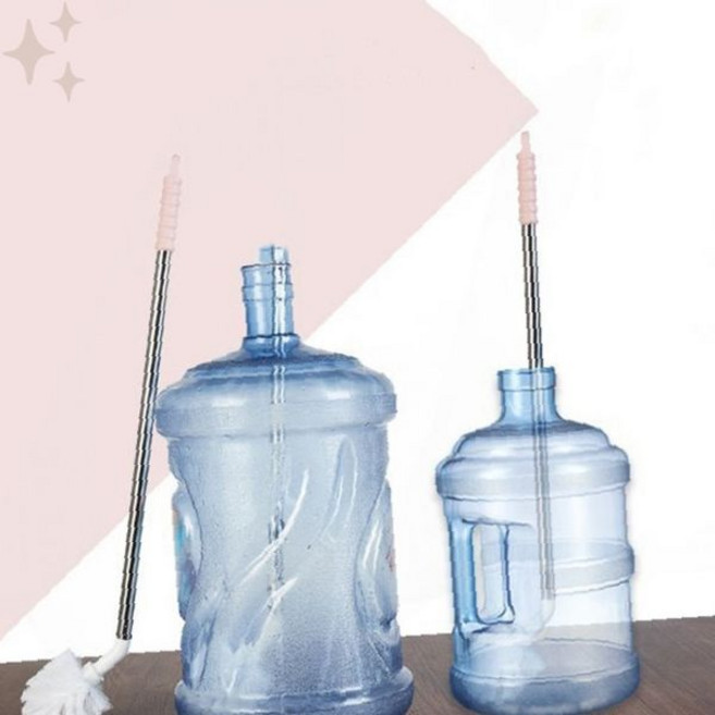 긴 손잡이 청소 세척 관리 내부 대용량 솔 물병 생수통 위생 달린 도구 막대