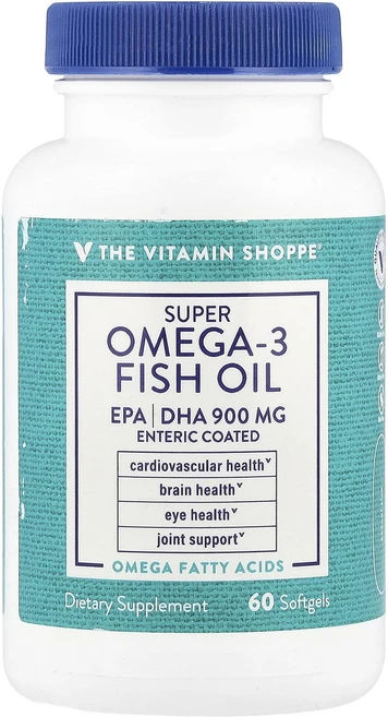 프리미엄상품 The Vitamin Shoppe 슈퍼 오메가3 피쉬 오일 소프트젤 60정 부모님챙기세요, TheVitaminShoppe슈퍼오메가3피쉬오일소프트젤, 1개 - 쿠팡