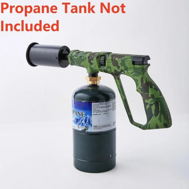 프로판 토치 바베큐 수비드 스테이크 조리용 주방 토치프로판 탱크, 1개, 색상: 1. camouflage color