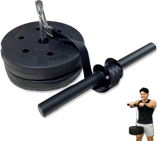 헬로우준 추감기 리스트롤러 전완근 운동기구 원판 2.5kg 2개