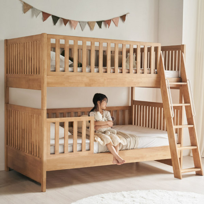 [3만원 즉시할인][스칸디아]시몬 원목 분리형 어린이 이층침대 / 2Colors, 내추럴, 01. 매트제외