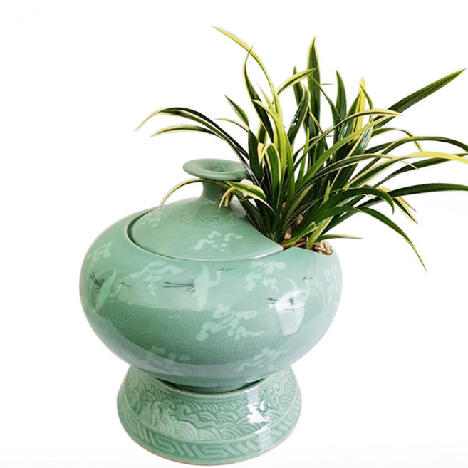 대박플라워 대국항아리 동양란 승진선물 취임 영전 이전 개업선물 부모님선물 꽃배달, 1개