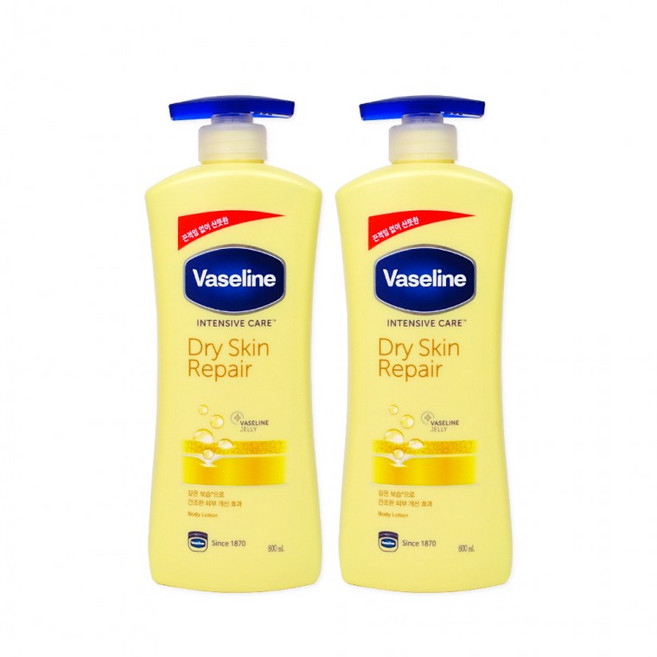 바세린 드라이스킨 리페어로션(600ml)-2개 보습로션 바디로션 건성용, 1개