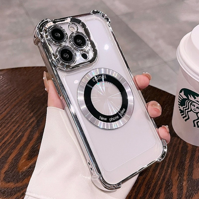 磁吸無線充電手機殼 四角防摔 適用於蘋果 iPhone 12 Pro 保護殼