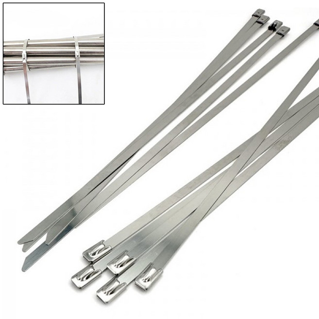 아이베란다 전선 정리 케이블 후크 홀더 걸이, 1개, 02.스텐 케이블 타이 스틸 UG (450x4.6mm)