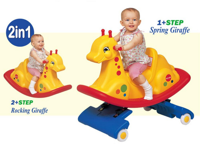 돌아기 선물용 흔들말변신 2in1 스프링카 아기말타기 집콕 승용완구, 1개