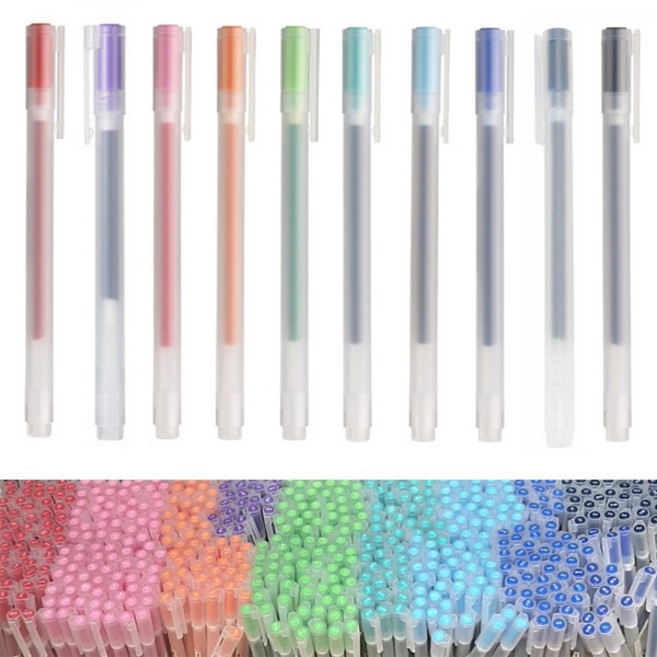 무인양품 무지 젤 잉크 캡식 볼펜, 블루, 0.7mm