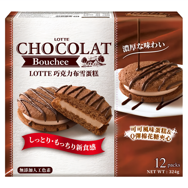 LOTTE 樂天 巧克力布雪蛋糕