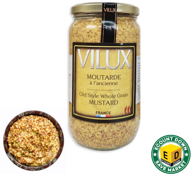 비룩스 올드스타일 홀그레인 머스타드 830g, 1개