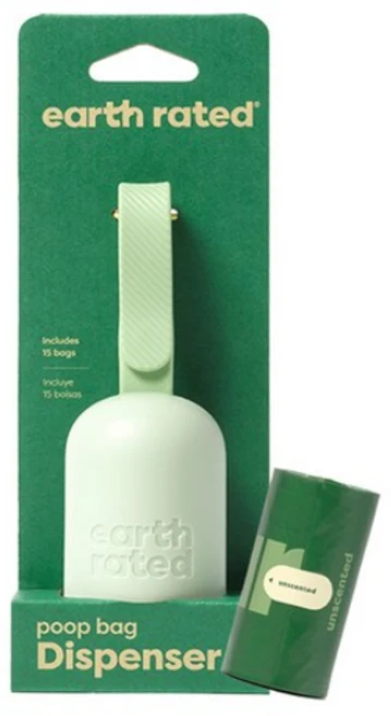 어스레이티드 풉백 배변통+봉투15개, 1세트, 라벤더향 - 쿠팡