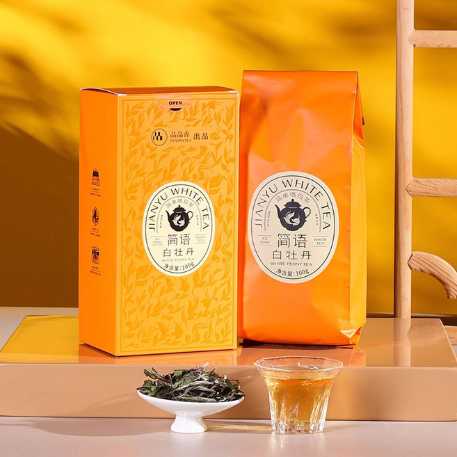 (해외직구b056s)품품향 복정백차 2023년 고산 백모단 100g, 6개, 1개입