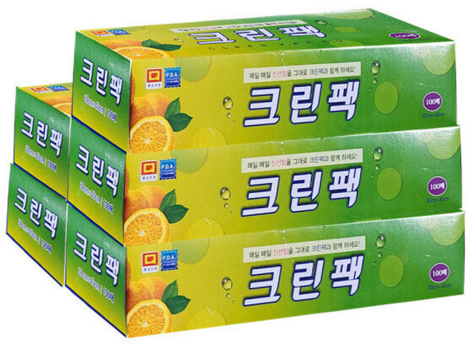 모두사 남영 크린팩 35cmX40m 대형 입 / 위생백 비닐팩 비닐봉투 위생봉투 위생백 일회용팩, 5개, 5개, FREE(one size)