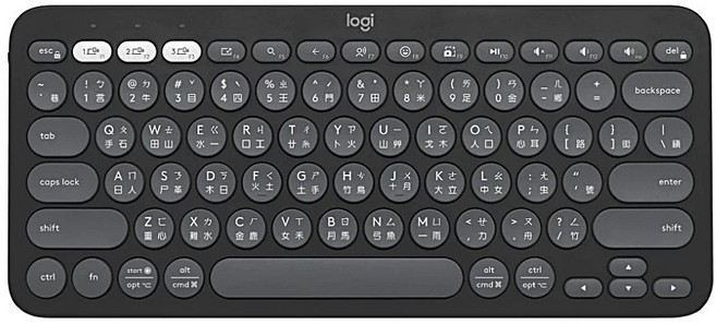 Logitech 羅技 Pebble Keys 2 K380s 跨平台 藍牙鍵盤 石墨灰, 製造商軸