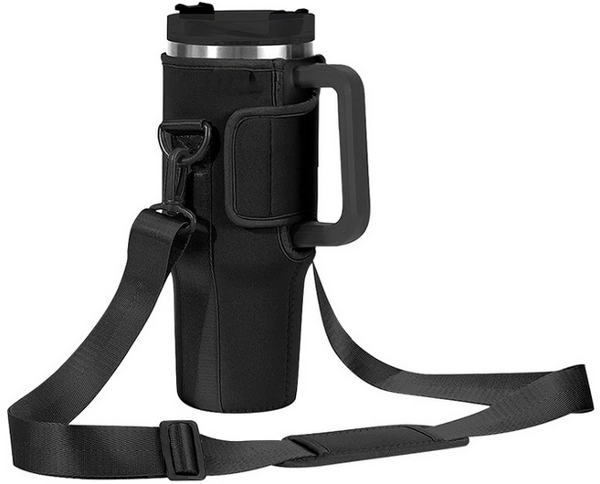뚱보 스텐리 1.18ML호환용 텀블러 가방 파우치, 블랙 스탠리 호환파우치, 1개