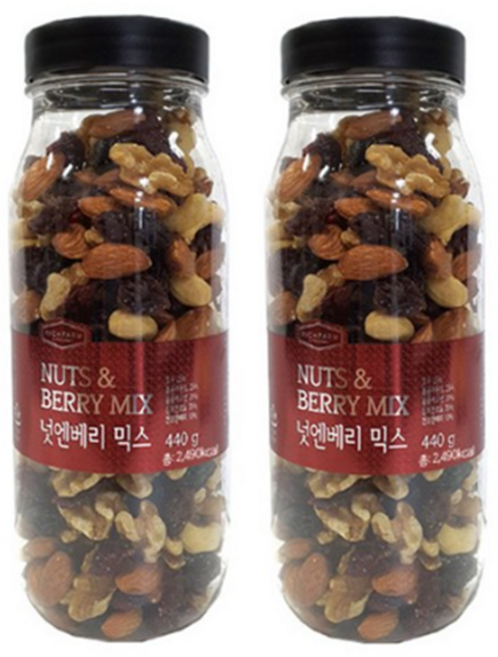리치팜너트 넛엔베리 믹스넛, 440g, 12개