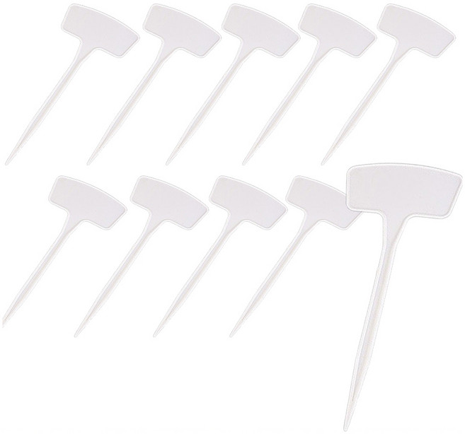 화분이름표5 27cm 사이즈 10개 set 화이트 레드 블루 옐로우 선택가능, 27cm화이트10개set