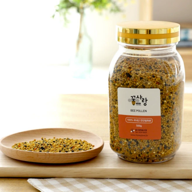 국산 천연 벌화분 비폴렌, 1개, 500g - 쿠팡