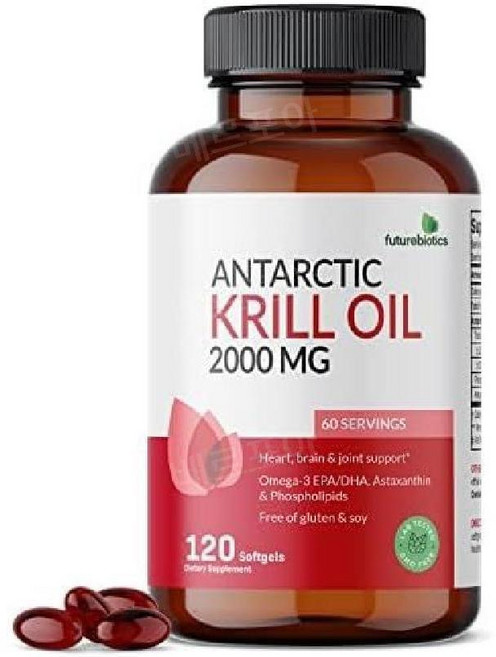 남극 크릴 오일 2000mg 아스타잔틴 오메가3 120정 CHECKYOU, 1개