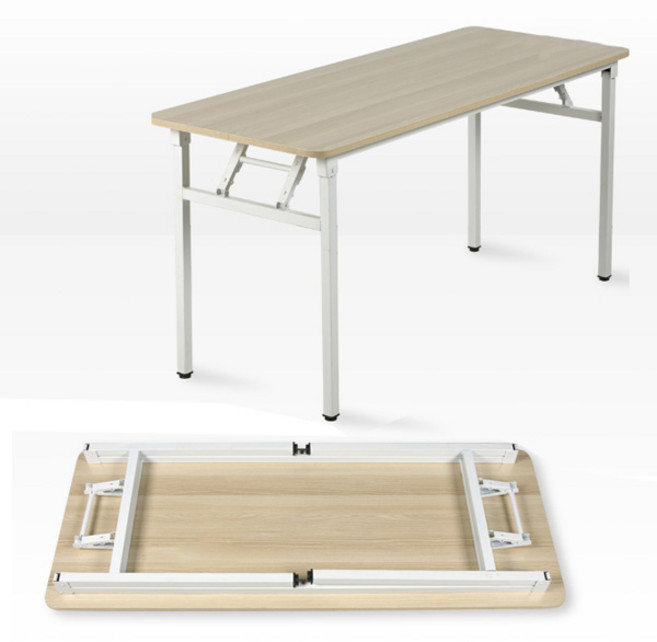 밀키 절탁자 사무용 책상 접이식 시스템책상, 1800x450:메이플비치(WWD6028-MB)
