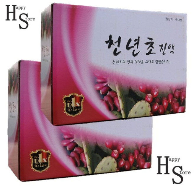 국내산 천년초즙 진액 100ml x 60포, 60개