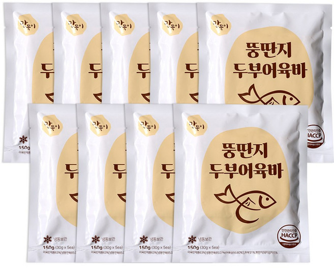 뚱딴지 두부어묵 어육바 체험분 포함 어묵 오뎅 오뎅탕, 9개, 150g