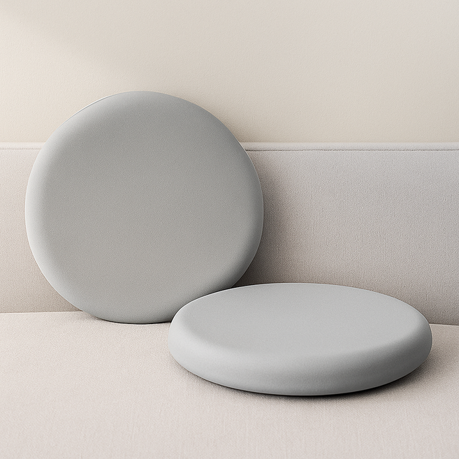 지디쿠 원형 스툴 메모리폼 쿨링 카페 사무실 의자 방석 여름 시원한 아이스 쿠션 3color