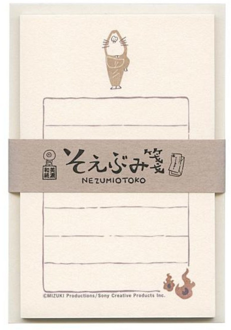 鬼太郎 妖怪系列 和紙信封信紙組 NEZUMIOTOKO, 1個, 鼠男 (KLH-KR3)