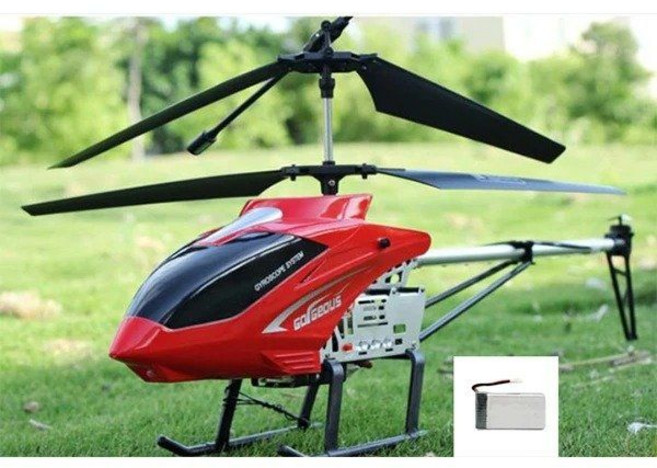 원격 제어 Rc 헬리콥터 내구성 큰 비행기 장난감 드론 모델 야외 3.5CH 80cm 항공기 대형, Red1, 1개
