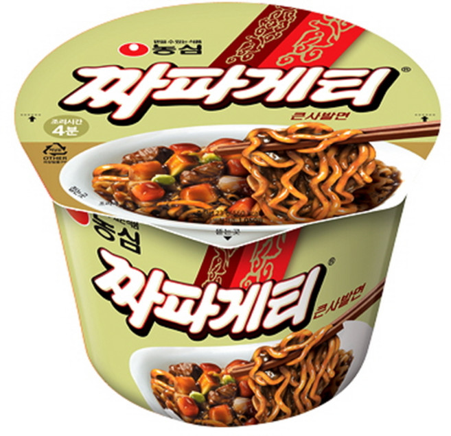 짜파게티 큰사발면 123g, 12개