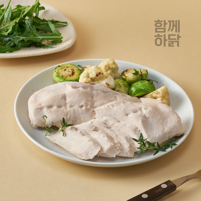 함께하닭 닭가슴살 best 수제 찐 저염 맛, 100g, 50개