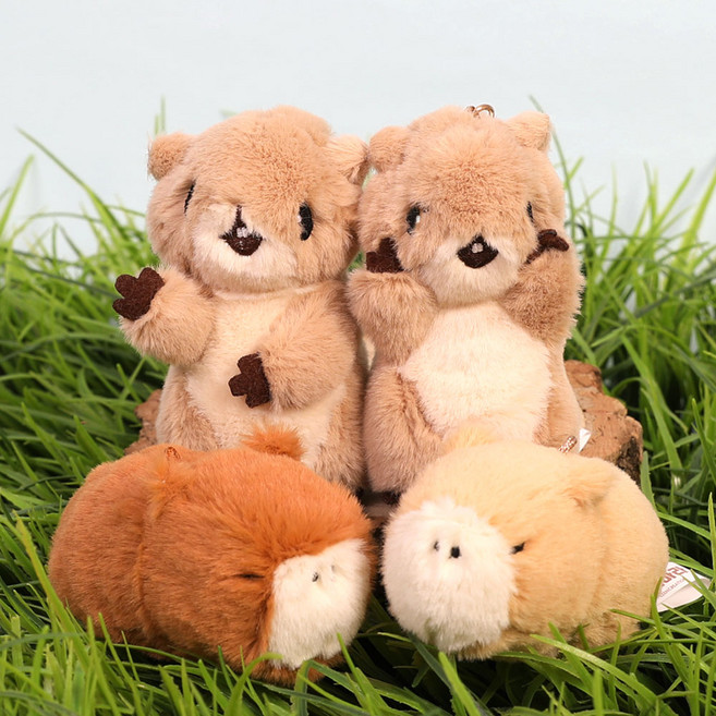 프레리독 어피바라 키링 가방고리 4종, 어피바라(베이지)키링, 1개, 높이