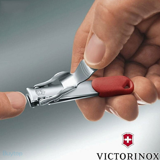 빅토리녹스 손톱깎이 스위스 네일 클리퍼 휴대용 손톱깍기, 1개, 레드