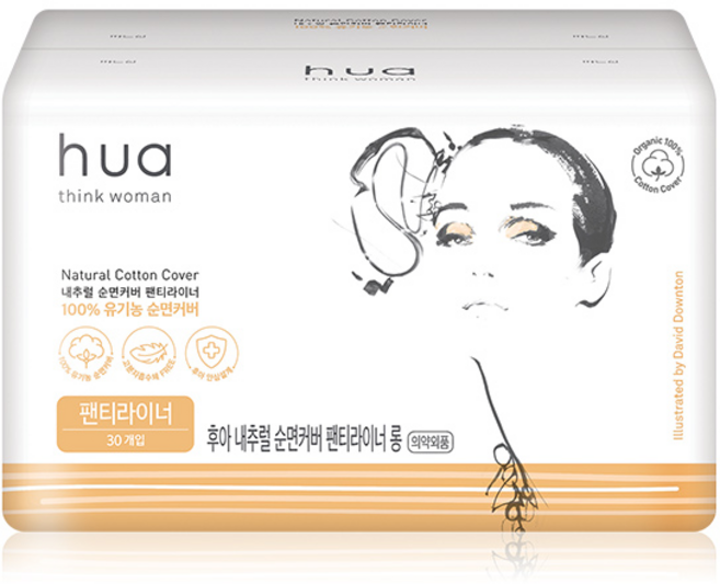 암웨이 후아 내추럴 순면커버 중형 생리대 날개형, 슈퍼롱, 30개입, 1개