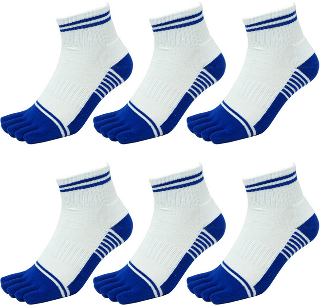 남자 리스멘타 스포츠 발가락양말 6켤레 이중바닥