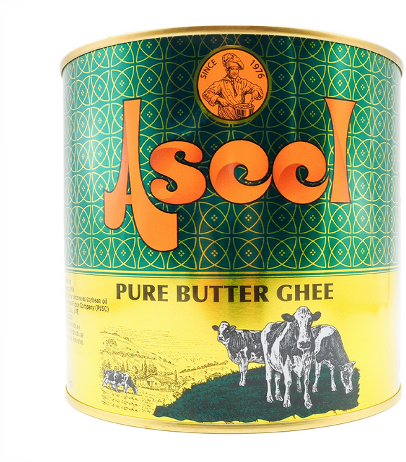ASEEL Pure Ghee (Butter) 아실 퓨어 기히 (버터) 기버터, 1.6L, 1개