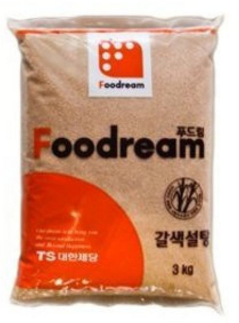 푸드림 갈색설탕 3kg 대한제당 설탕, 1개
