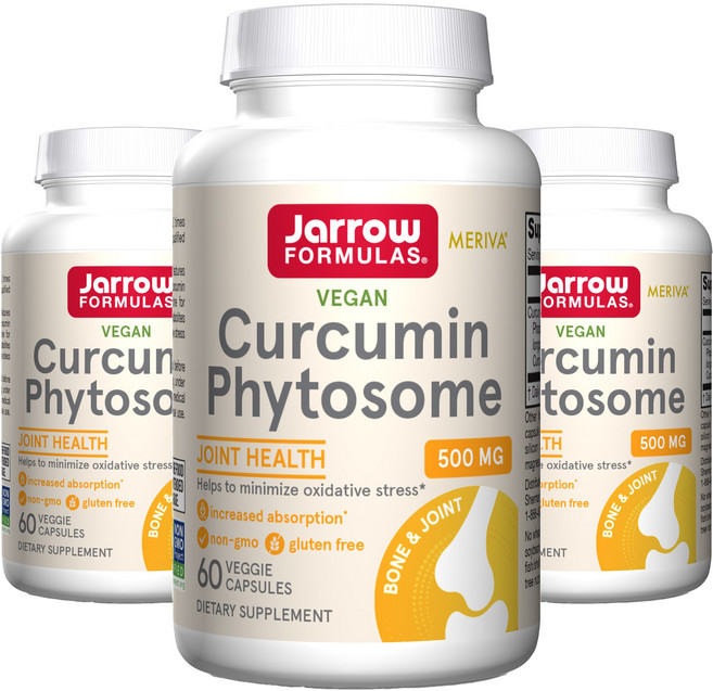 재로우 커큐민 피토솜 500mg 베지 캡, 60정, 3개