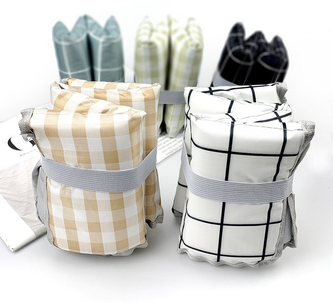 휴대용 접이식 방석 폴딩 쿠션 방수 매트, 화이트