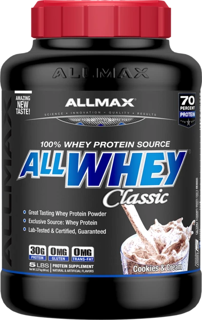 Allmax 올 웨이 클래식 퓨어 웨이 프로틴 블렌드, 쿠키 & 크림, 1개, 2.27kg - 쿠팡